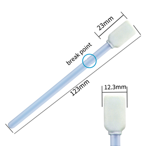 製薬医療研究所産業クリーンルーム長方形ヘッドポリエステルサンプリングTOCクリーニング検証綿棒 - Product Image 4