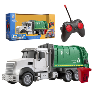 YF 4 Kênh RC Vệ sinh Xe Tải 1:14 RC Xe Tải Rác Đồ Chơi 27Mhz Điều Khiển Từ Xa Xe Ô Tô Đồ Chơi Với Ánh Sáng - Product Image 1