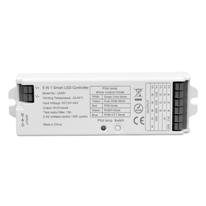 2.4G 5 in1 Tuya Zigbee LED Strip Controller compatibile con singolo colore, CCT,RGB,RGBW e rgbct PWM strisce - Product Image 2