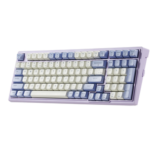Teclado mecánico para juegos, ergonómico, inalámbrico, Bluetooth, USB, RGB, con retroiluminación LED, 99 teclas personalizadas, para dispositivos Android, iOS y Windows