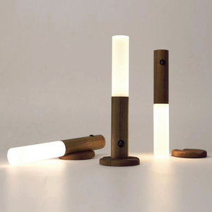 现代天然木材传感器发光二极管灯卧室方便传感器控制住宅使用 - Product Image 2