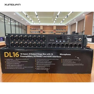 DL16 Digital Mixer Stage Box 16 entradas, 8 salidas con 16 preamplificadores de micrófono, interfaces ULTRANET y ADAT
