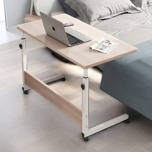 Mesa dobrável ajustável para computador com elevador de altura ajustável 60x40cm com rodízios para casa