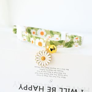 Oferta especial Linda Margarita Cinta Imprimir Seguridad Gatito Perro Seguridad Hebilla Collar Mascota - Product Image 6