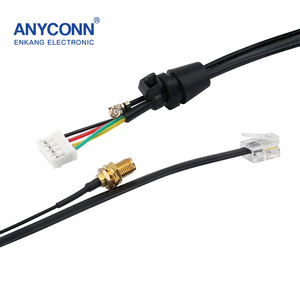 Ensamblaje de cable Ethernet industrial PVC/PBT/arnés de cables de nailon para equipo de comunicación de computadora de automóvil de motocicleta
