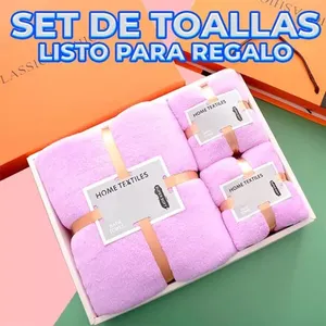 Set of <strong>3</strong> Bath and Hand <strong>Towels</strong>, Softness and Absorbency - Product Image 4