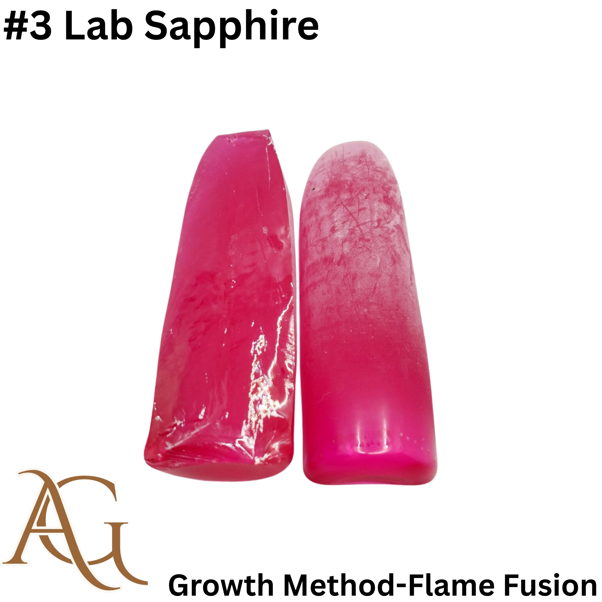 Saphir rose rougeâtre