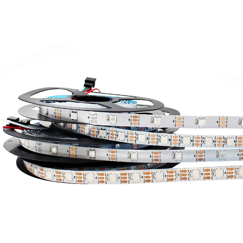 Slimme Adresseerbare Rgb Ic Led Pixel Strip Licht Ws2812b Ws2811 Sk6812 Individuele Led Control Spi Dmx Signaal Led Streep Licht