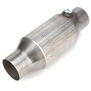 SQS, catalizador automático de alta calidad, convertidor catalítico frontal de alto flujo de 2,5 ", ajuste catalítico Universal con puerto O2 (compatible con EPA) - Product Image 1