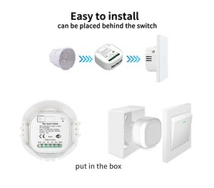 Para Tuya Smart WiFi Control remoto inalámbrico Timer Set Sin batería Panel de pared Interruptores de luz LED Funciona Google Home Alexa Max. - Product Image 4