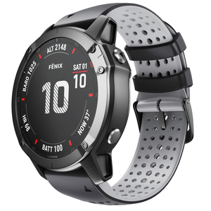 Enjoy Pretty 26mm Quick Release Breathable Silicone Strap for Garmin <strong>Fenix</strong> 7X/6X /6X Pro/5X /5X Plus/<strong>3</strong>/3HR - Product Image 4