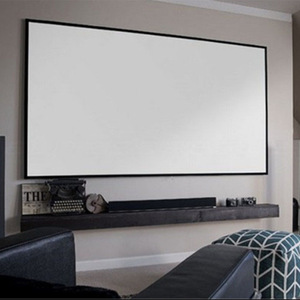 Motorized 100\&quot;-150\&quot; Electric Projector <strong>Screen</strong> With Portable Feature 3D 4K HD 16:9 Format Matte White <strong>Frame</strong> and <strong>Screen</strong> - Product Image 2