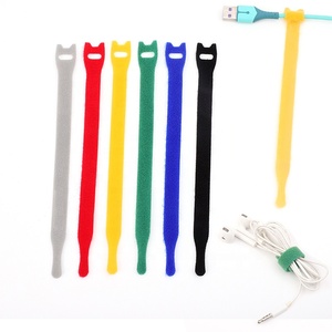 Bridas de cable de gancho y bucle de longitud personalizada, bridas de cable de sujeción reutilizables, organizador de bridas de alambre de gancho y bucle, gestión de cable - Product Image 5