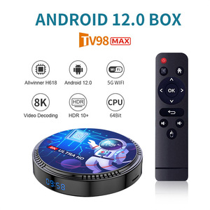 Nuovissimo allwinner H618 2.4Ghz 5.8Ghz dual wifi android 12.0 TV98 MAX set-top box 100M ethernet media player smart tv box factory - Product Image 6