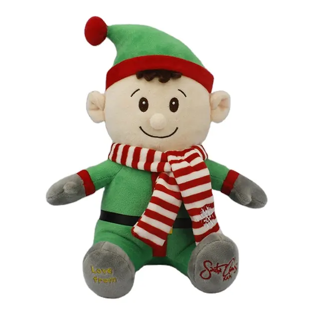 Peluche suave de elfo de Navidad, regalo promocional, venta al por mayor