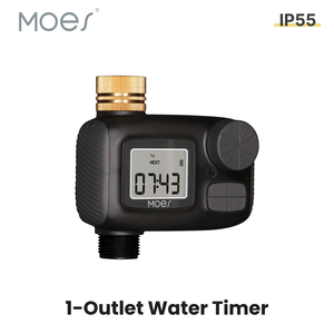 Timer acqua 1-Outlet IP55 impermeabile ingresso manopola rotante comando con Display LCD blocco per bambini - Product Image 4