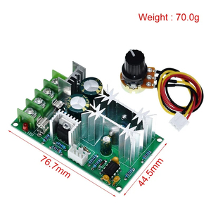 DC 10-60V regolatore di controllo della velocità del motore PWM regolatore di velocità del motore interruttore 20A regolatore di corrente modulo di azionamento ad alta potenza - Product Image 5