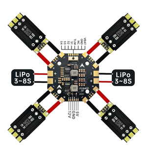 PFLY Aocoda 80A 128K AM32 3-8S одиночное управление полетом ESC MPU6500 пульт дистанционного управления Запасные части из прочного пластика