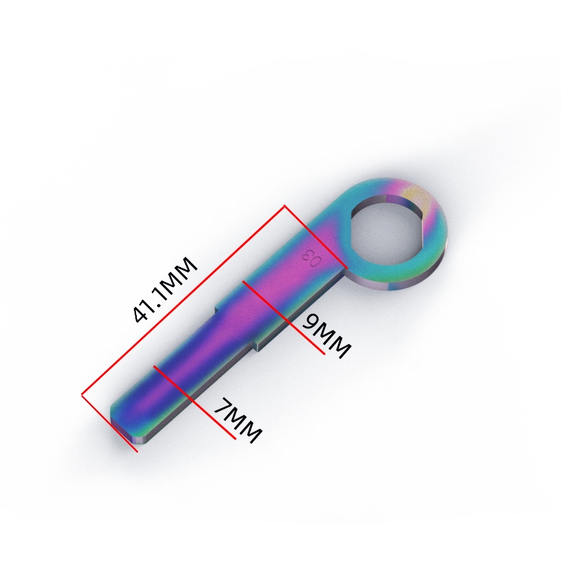 Slotless key blank L4 color plating (single embryo)
