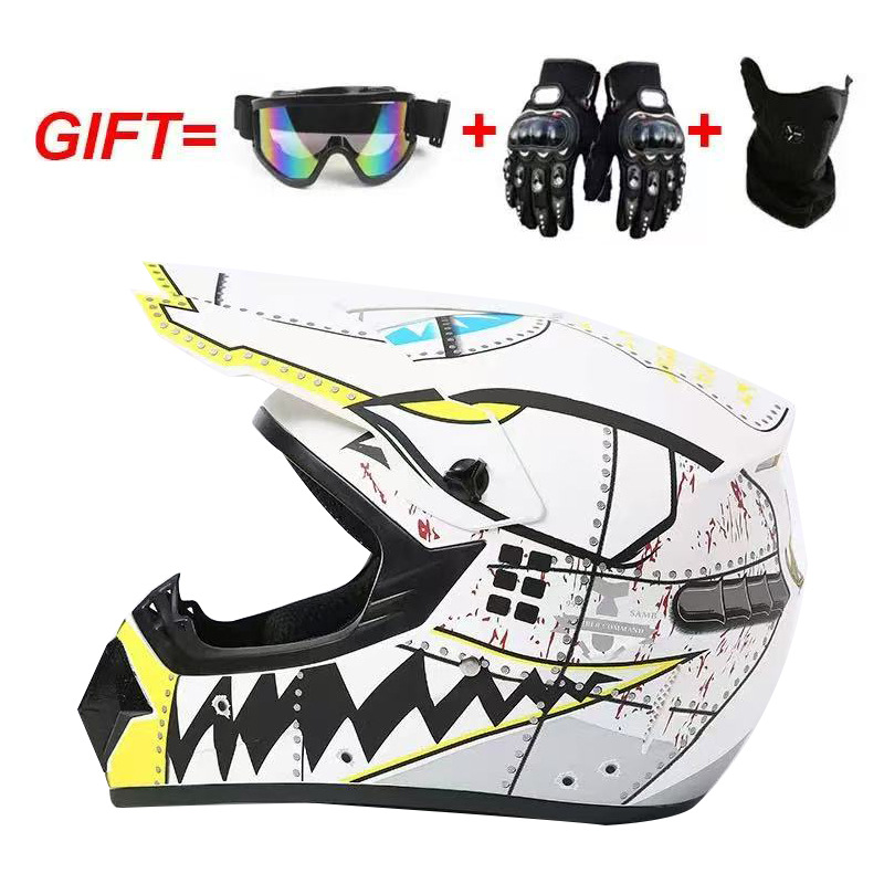 Guantes de máscara de gafas de tiburón blanco tonto