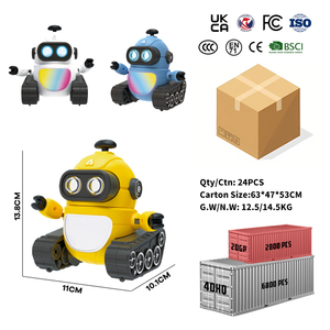 Оптовая продажа 2,4 ГГц Программирование Rc Интеллектуальный развивающий робот игрушки с музыкой и светом - Product Image 6