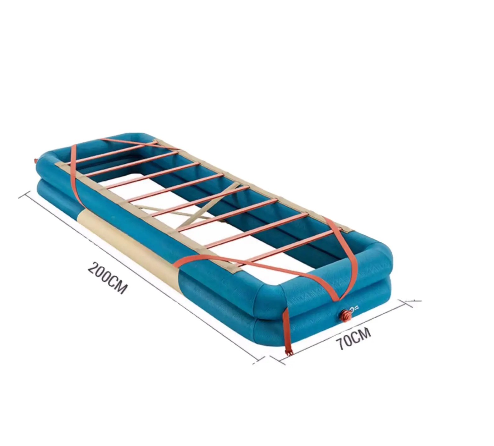 Marco de cama inflable Camping de alta calidad Sleep Single 70cm Cómodo y fácil de almacenar