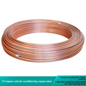 T2 ống đồng liền mạch điều hòa không khí mao mạch mềm rỗng cuộn dây với nắp mềm phụ kiện đường ống - Product Image 6