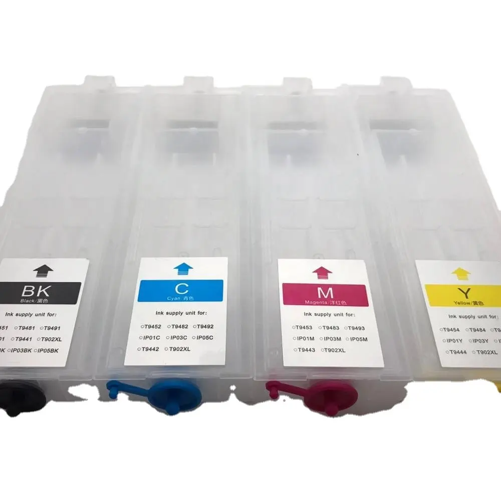 Refillable cartridge with a big refill hole for Epson Work Force Pro WF-C5210 C5710 C5790 C5290