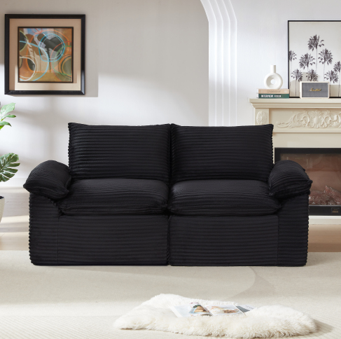 Black + Foam+Spring + 2 Seat