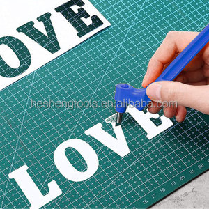 Multi Color Hand-held Engraving Paper <strong>Cutter</strong> 360 Degree Rotary Cutting Tool Hand-held Engraving Pen Three <strong>Cutter</strong> Heads Art Knife
