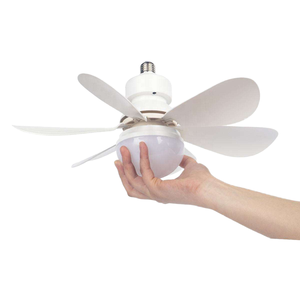 新款卧室客厅小吊扇带遥控3速可调调光E26底座 - Product Image 5