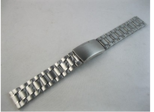 手表更换贴合实心304L不锈钢表带珠扣表带 - Product Image 5