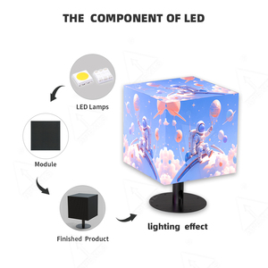 Apexls High Refresh Full Color Degree Angle Module <strong>4</strong>/5/5 Faces 3d Magic Outdoor Cubes <strong>Led</strong> Panel Cube - Product Image 3