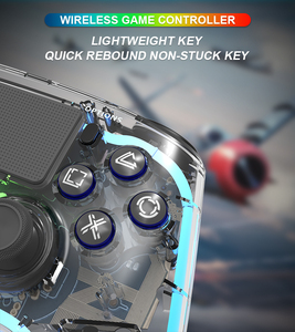 RGB LED Wireless Controller für PS4/PC BT Gamepad Hall Sensoren Joystick Eingebauter Dual Vibration Motor - Product Image 6