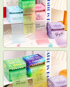 Bantalan Memo warna-warni promosi grosir Tab indeks catatan tempel tahan air kualitas tinggi - Product Image 6