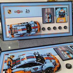 3Dテクニカルビルディングブロック大人レーシングカー装飾画像静的モデル装飾絵画アニメーション派生物