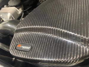Airspeed Brand Full-dry Carbon Fiber <strong>Process</strong> 3K Twill Glossy <strong>Performance</strong> Cold Air Intake System Kit for BMW 5 Series F10 N20 - Product Image 3