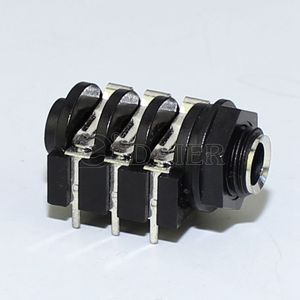 PJ-644D ขั้วต่อแจ็กกีตาร์6.35มม. โมโนสเตอริโอ4พิน6พิน PCB พร้อมขั้วต่อเสียง1/4นิ้ว6.35มม. - Product Image 6