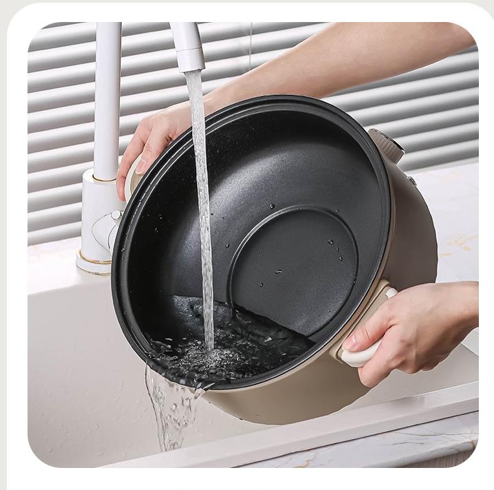 Zogifts Large-Capacity Multi-Function Electric <strong>Skillets</strong> Round Hot Cooking Frying Pot with Glass Aluminum Lid for Household <strong>Use</strong> - Product Image 3