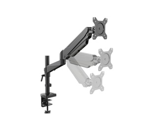 Vマウントシングルモニターアーム15-32インチスクリーンブラックアルミ構造マウントガススプリングVM-GM312E付き - Product Image 4