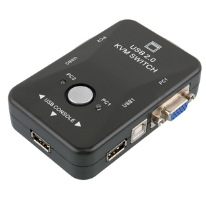 Hot Sale VGA USB <strong>KVM</strong> <strong>Switch</strong> 2-Port USB2.0 for Computer AutoController Keyboard Mouse Printer Monitor/<strong>KVM</strong> <strong>Switches</strong>