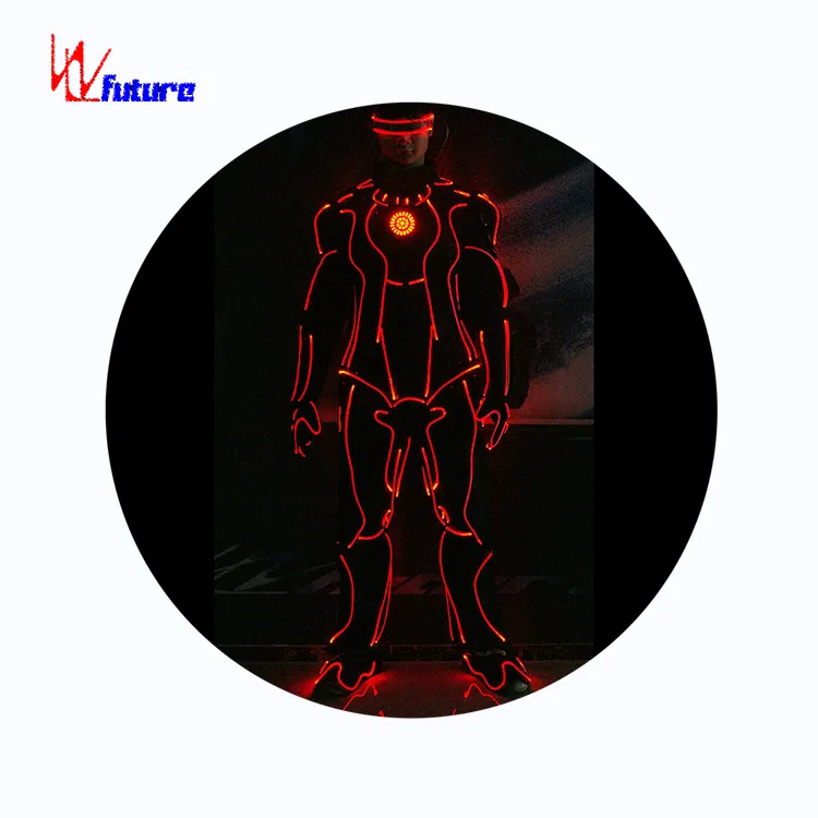 Robot Suit Cosplay Ironmans Suit Cool Iron Costume Mans Customized for Sale Adult Black 1 Piece Luminous Sets Performance