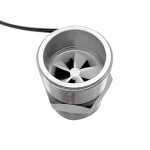 Sensor de flujo de agua de acero inoxidable, salida de sensores de flujo de pulso de 3 cables para equipos de tratamiento de agua, Sensor de flujo de agua