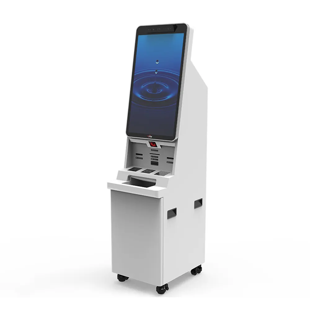Preço de fábrica smart android 32 polegadas touch kiosk com módulo de recepção de dinheiro