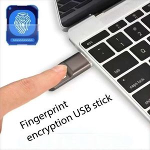 Venta al por mayor Jumpdrive Cifrado de huellas dactilares Mini USB 3,0 Memoria Flash Drive Key F35 Pendrive Nuevo producto de metal - Product Image 5