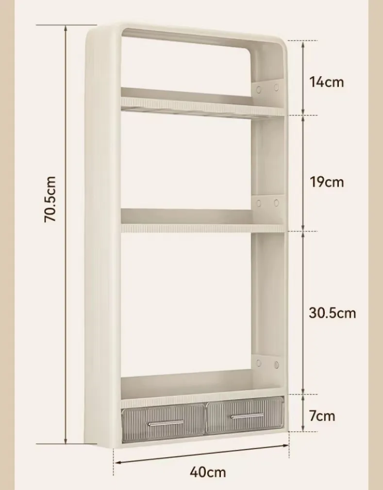 Organizer da parete per uso domestico supporto per Shampoo cosmetico supporto per portasciugamani a parete a 4 strati
