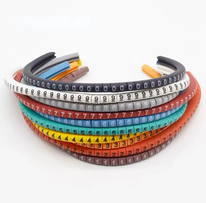 Nhà Máy Bán Buôn EC-0 Cáp Dây Đánh Dấu 0 Để 9 Cáp Kích Thước 1.5Mm Để 3Mm Màu Phẳng Cáp Đánh Dấu - Product Image 2