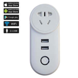 CH enchufe inteligente + USB Mini enchufe inteligente adaptador de viaje adaptador de enchufe múltiple 10A Wifi Zigbee conectividad salida de carga USB - Product Image 1