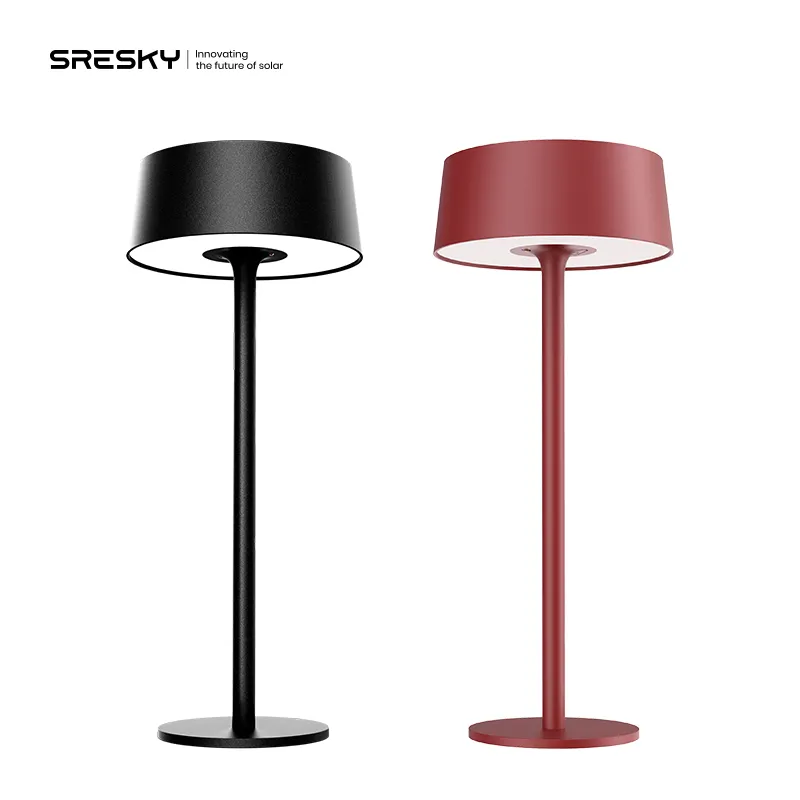 Design minimalista e alla moda luce solare e USB ricaricabile dell'atmosfera per Bar ristorante lampada da tavolo solare