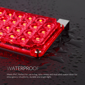 <strong>LED</strong>-18H <strong>Red</strong> and Blue Emergency Vehicle Strobe Light 12-<strong>24V</strong> Strobe Light for Flashing Warning Lightbar - Product Image 3